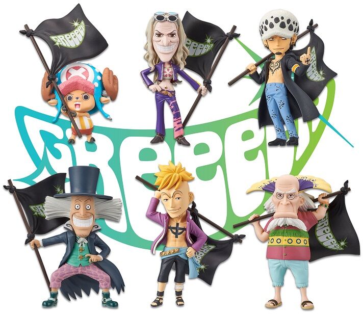 GReeeeN Set ของแท้ JP แมวทอง - WCF Banpresto [โมเดลวันพีช] (6 ตัว)