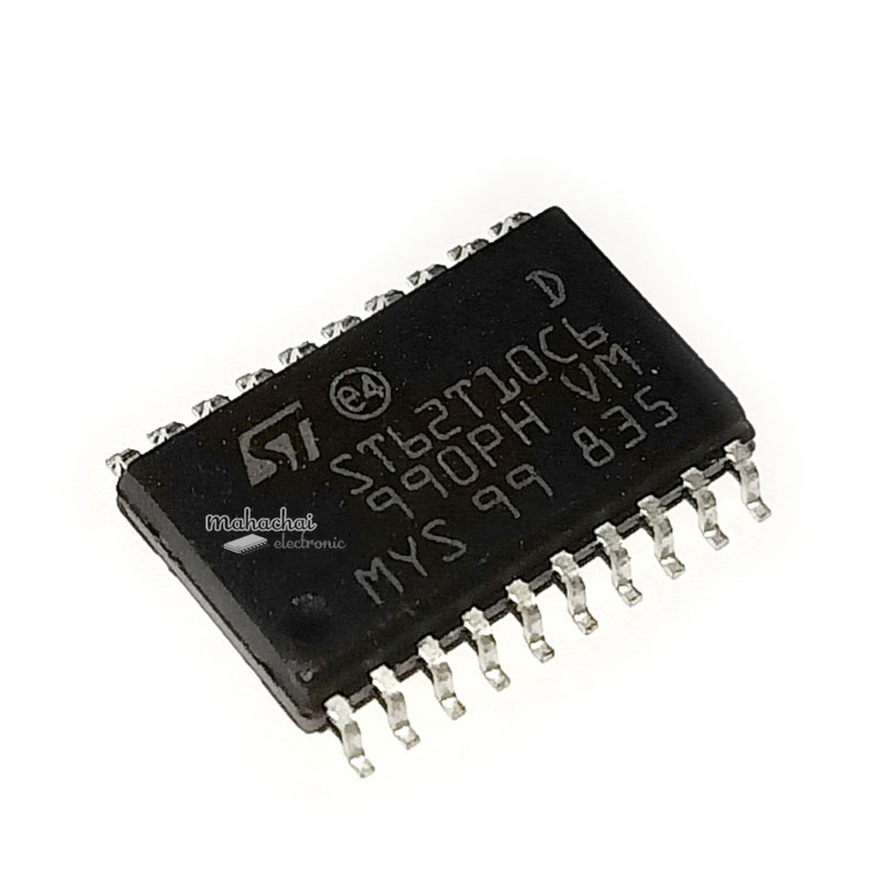 ST62T10C6 SOP-20 8-BIT OTP/EPROM MCUs WITH A/D CONVERTER, OSCILLATOR SAFEGUARD, SAFE RESET AND 20 PINS