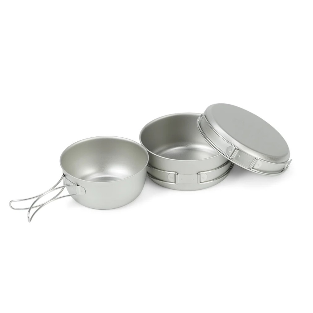 Titanium Cooker 3-Piece Set (with Case) หม้อไทเทเนียม