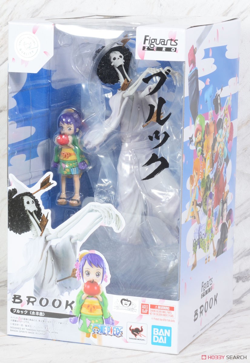 Brook Wano & Tama ของแท้ JP แมวทอง - Figuarts Zero Bandai [โมเดลวันพีช] (2 ตัว)