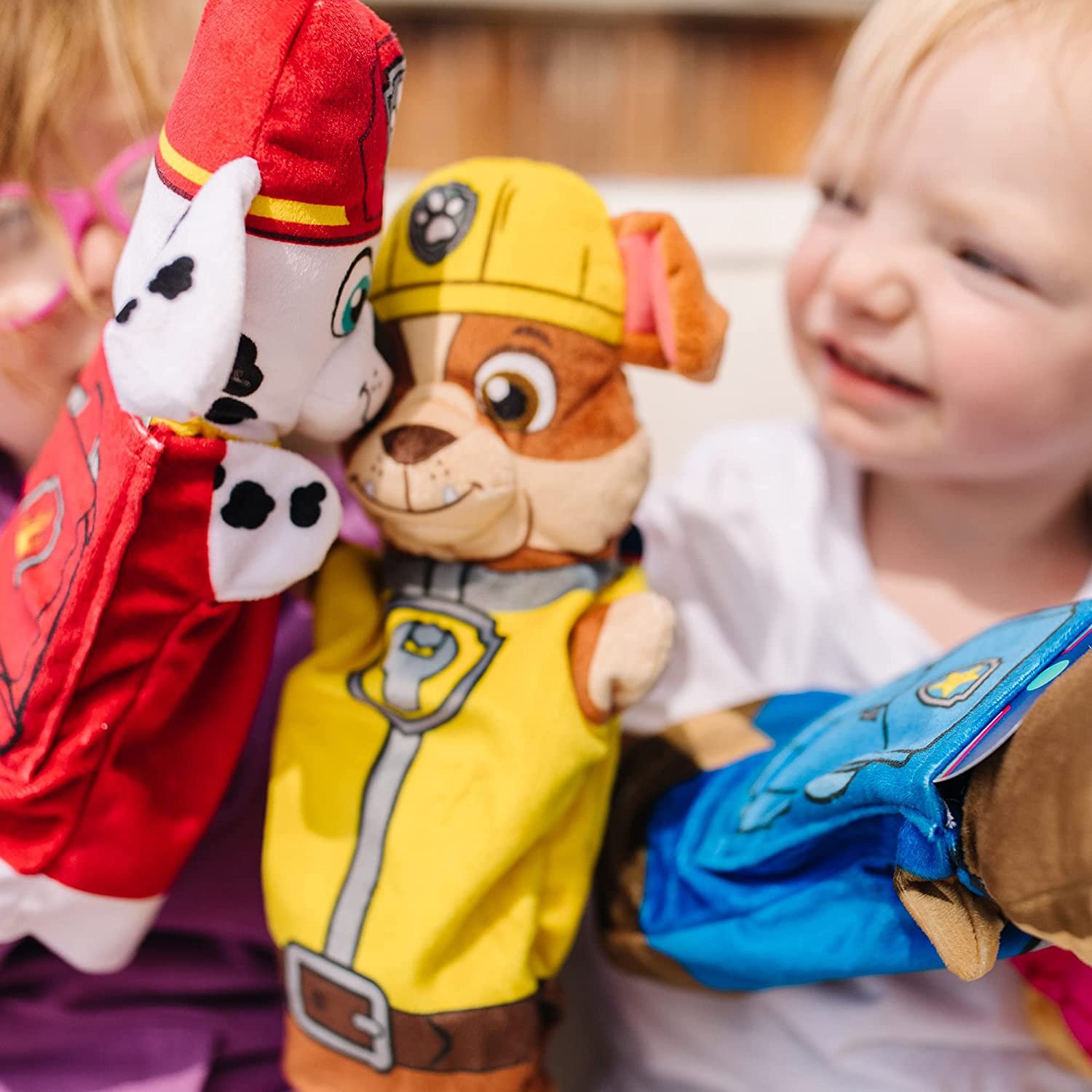 หุ่นมือเด็ก PAW Patrol ของเล่นเสริมพัฒนาการเด็ก เสริมทักษะการเรียนรู้ สื่อการสอนอนุบาล พร้อมส่ง