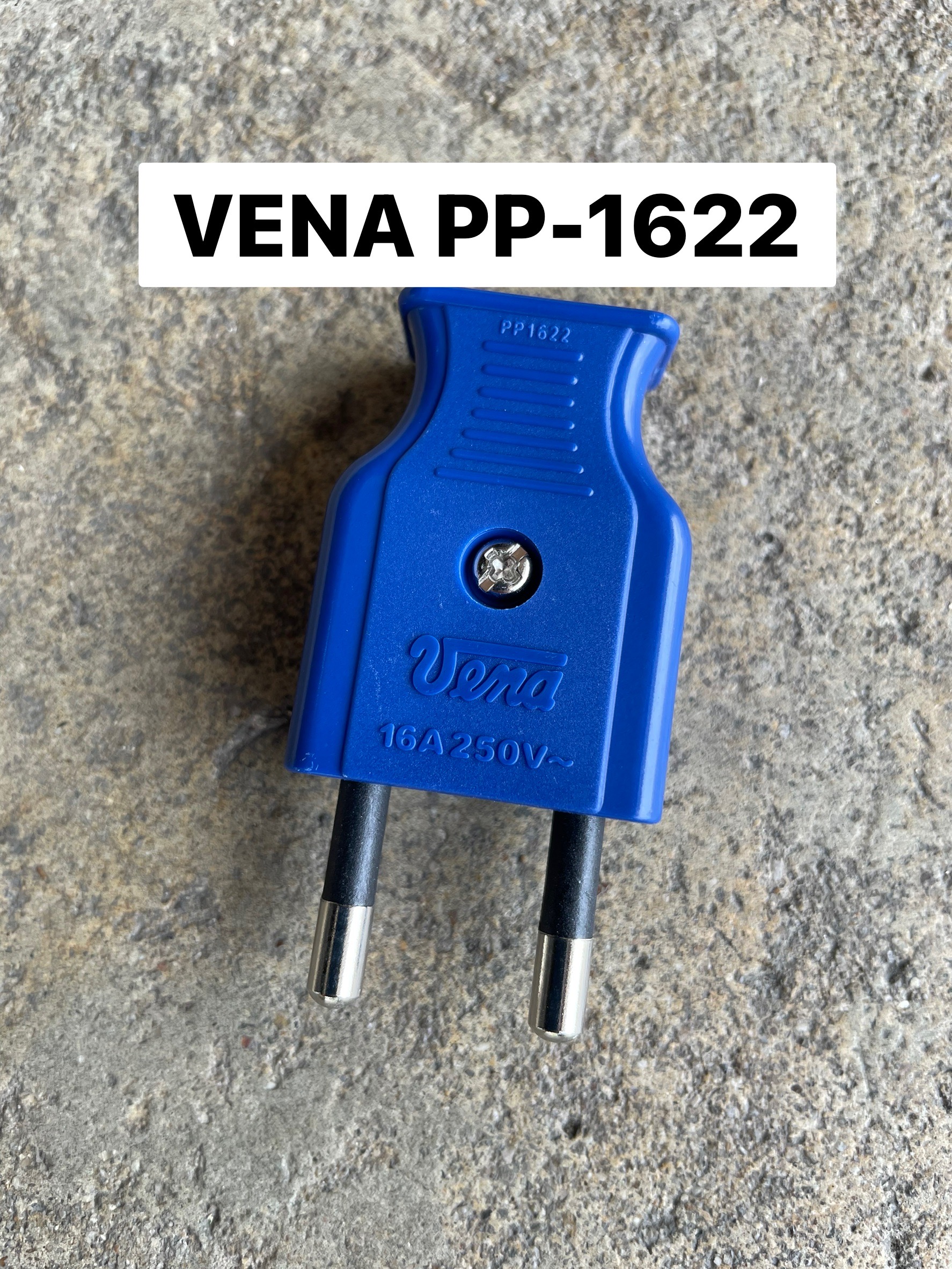 ปลั๊กตัวผู้ 2 ขากลม VENA PP1622