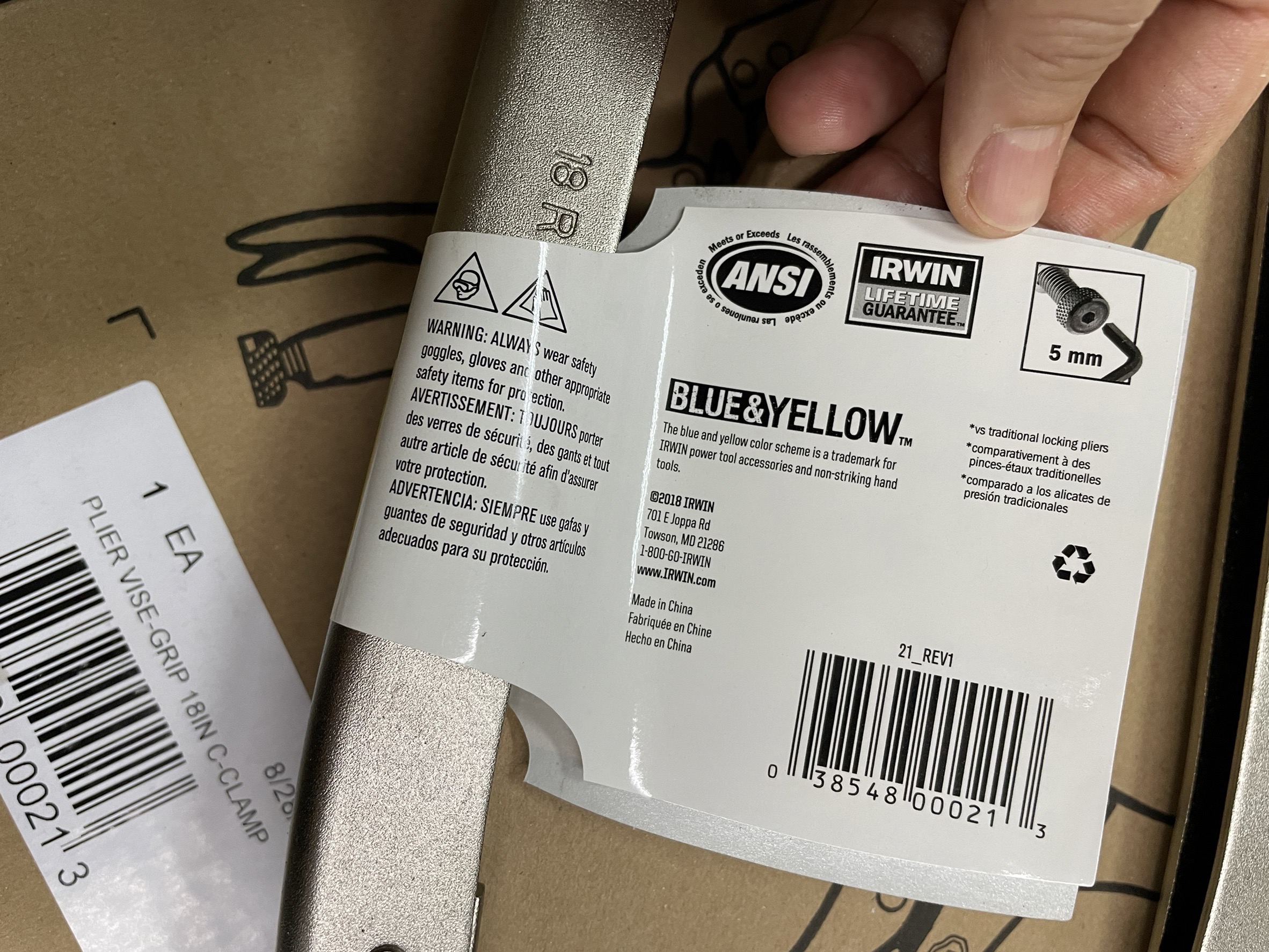 คีมล็อคก้ามปู VISE-GRIP รุ่น 18R