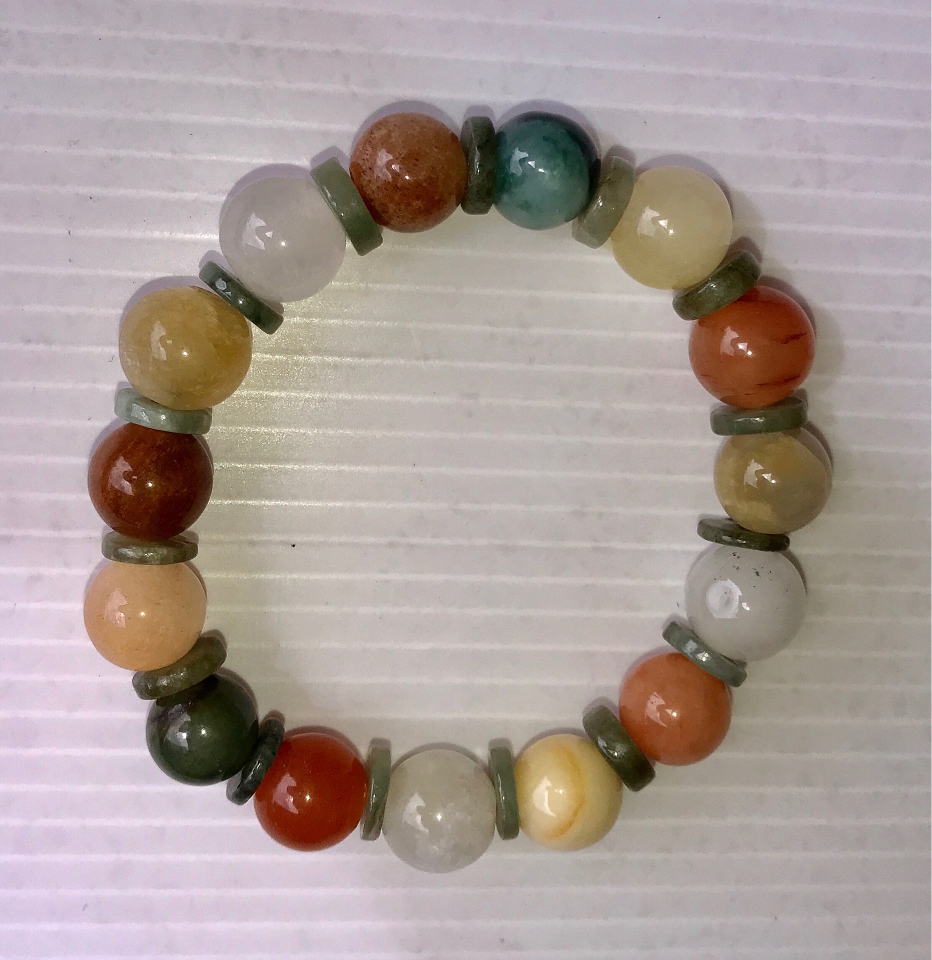 หยกรวมสี 8 mm