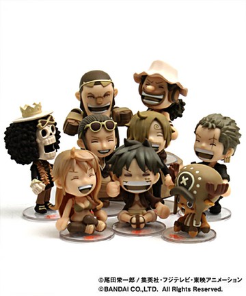 Straw Hat Pirates Chikai Set ของแท้ JP แมวทอง - Besmile Bandai [โมเดลวันพีช] (9 ตัว)