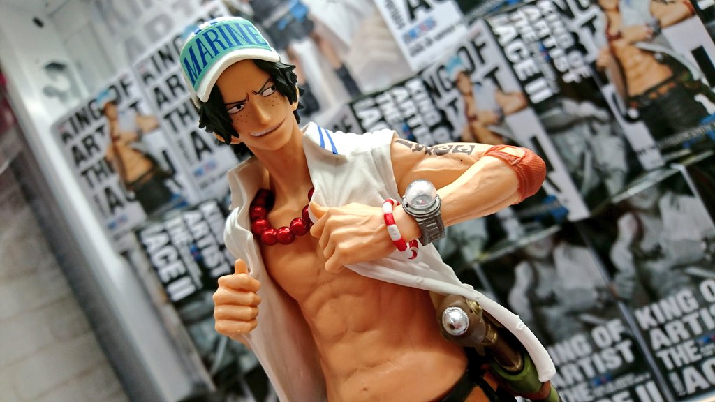 Ace ของแท้ JP แมวทอง - King of Artist Banpresto [โมเดลวันพีช]