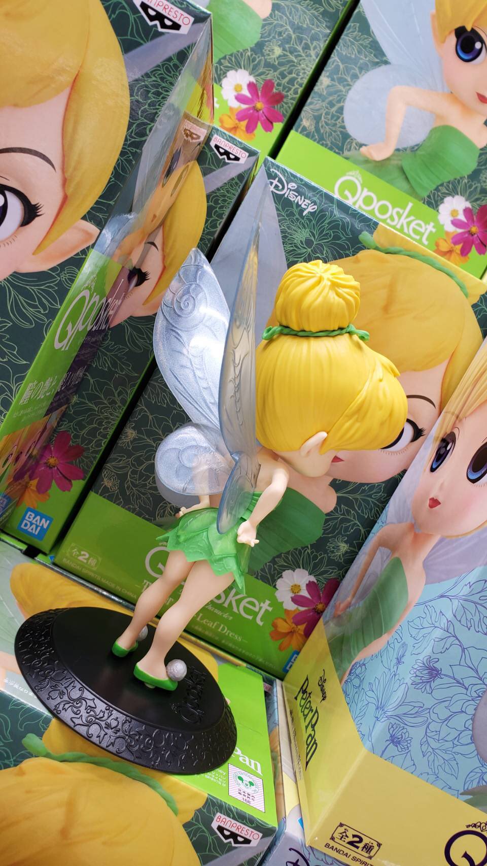 Tinker Bell Leaf Drees - Normal Color ของแท้ JP - Q Posket Banpresto [โมเดล Disney]