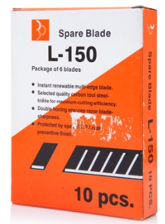 ใบมีดคัตเตอร์ใหญ่ [L-150] (1หลอด/6ใบ)