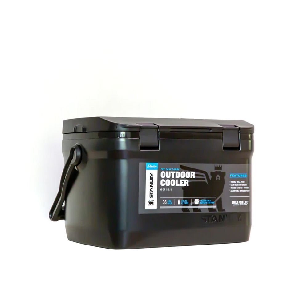 Adventure Outdoor Cooler 16Qt Black