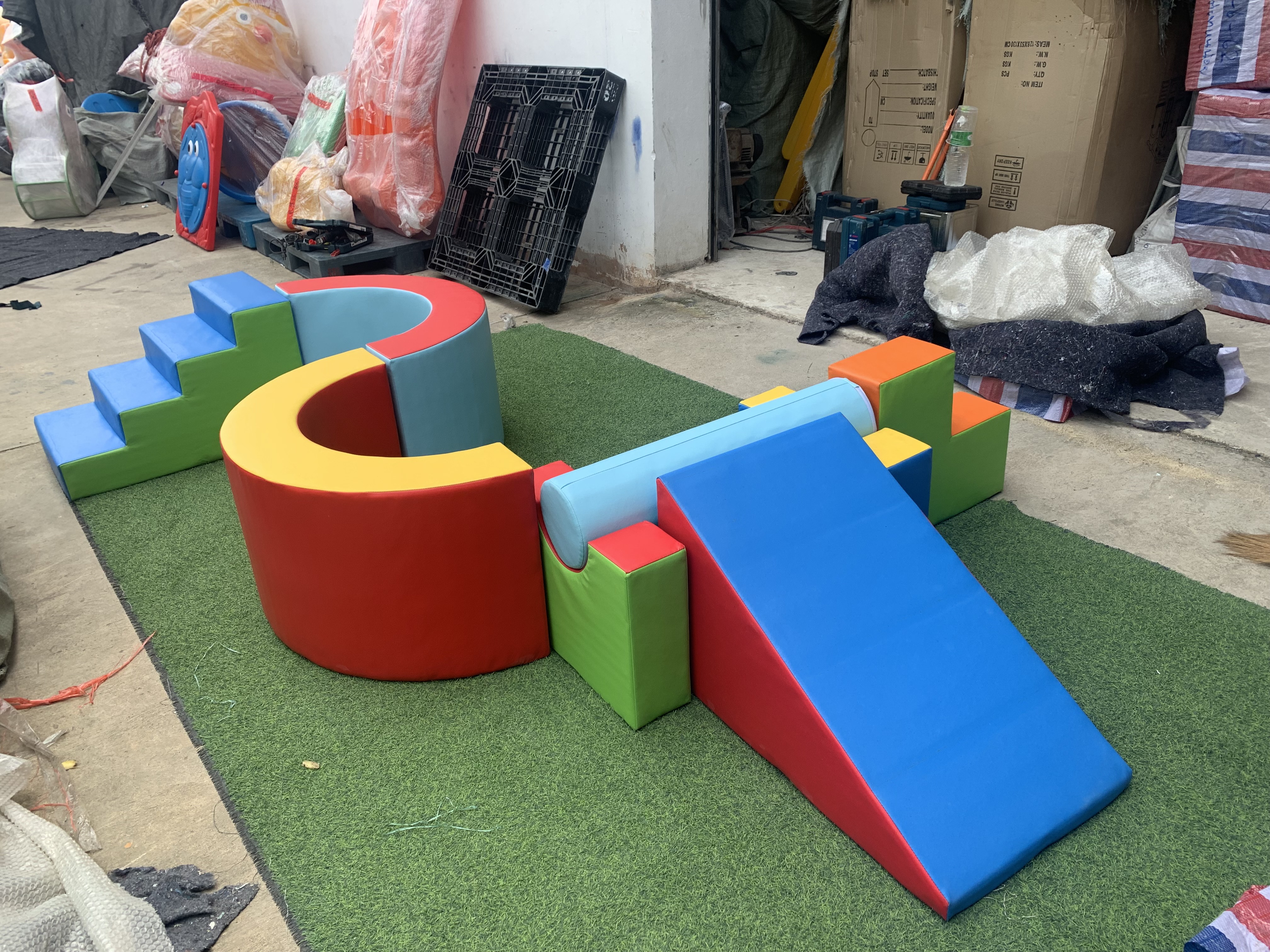 ปีนป่าย เบาะนุ่ม pvc พัฒนาการกล้ามเนื้อ 8 ชิ้น พร้อมส่ง