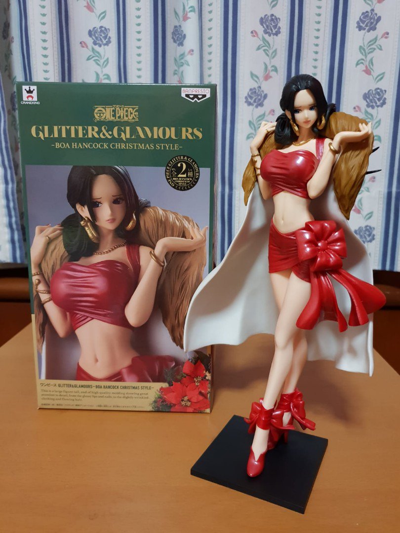 Boa Hancock Christmas Style ของแท้ JP แมวทอง - Glitter & Glamours Banpresto [โมเดลวันพีช]