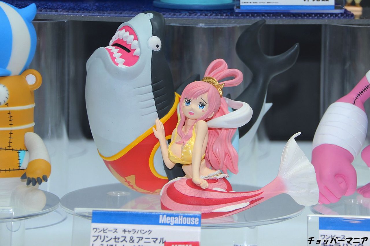 Shirahoshi & Megalo ของแท้ JP แมวทอง - Chara Bank Megahouse [โมเดลวันพีช] (2 ตัว)