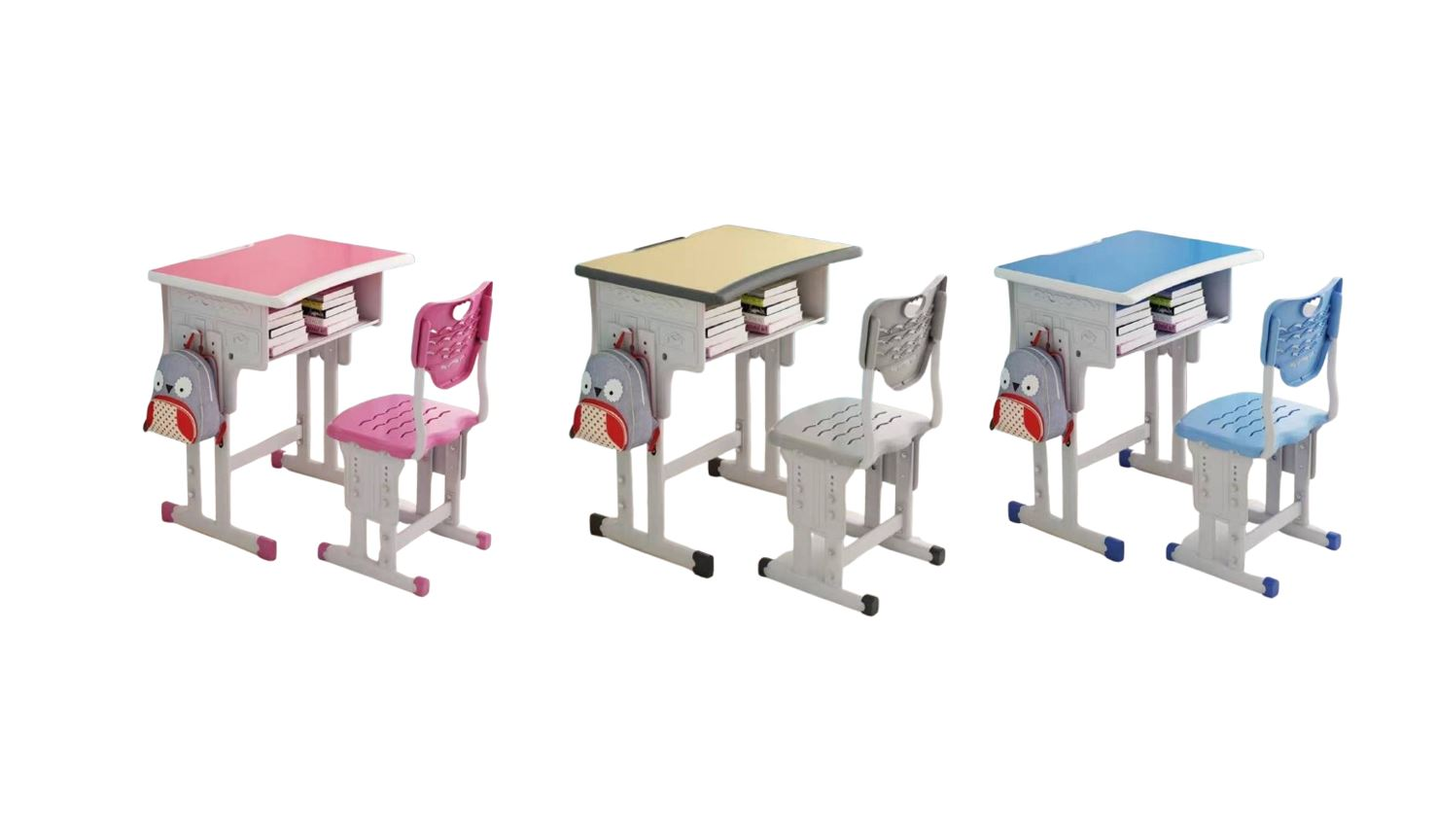 ชุดโต๊ะอนุบาล-ประถม ชุดโต๊เก้าอี้เรียนเดี่ยว ปรับระดับได้ ขาคู่ นักเรียนประถม, โต๊ะเรียนเดี่ยว โต๊ะนักเรียนประถม-มัธยม โต๊ะเขียนหนังสือ เฟอร์นิเจอร์เด็ก พร้อมส่ง