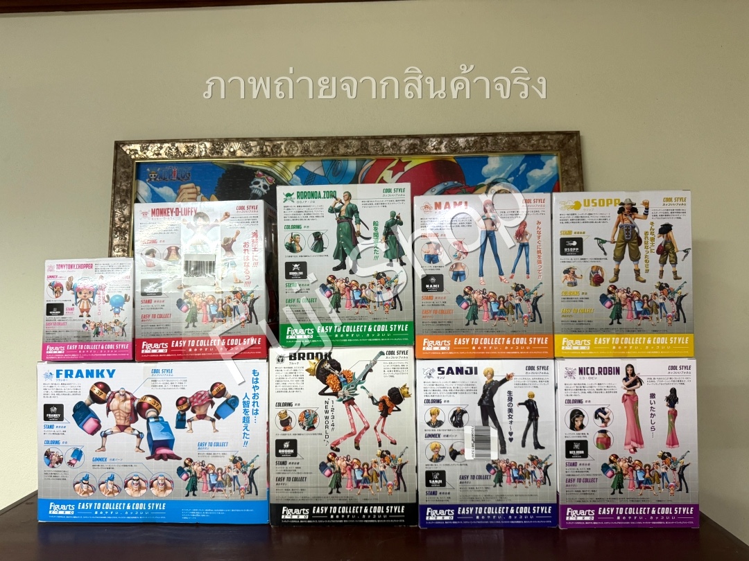 Straw Hat Pirates New World Set ของแท้ JP แมวทอง - Figuarts Zero Bandai [โมเดลวันพีช] (9 ตัว)