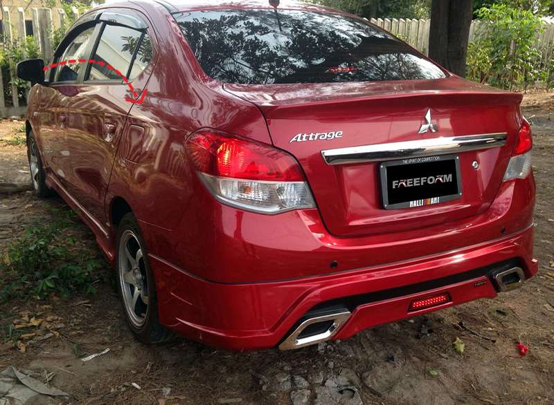 R2 By Freeform VS MITSUBISHI ATTRAGE 2017-ON [สวยจบสั้นๆนิยามอันลง]