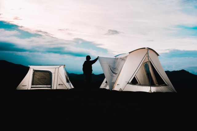 Kodiak Canvas x Carnival 10x10 ft. Flex-Bow VX Canvas Tent Collection 2023 White