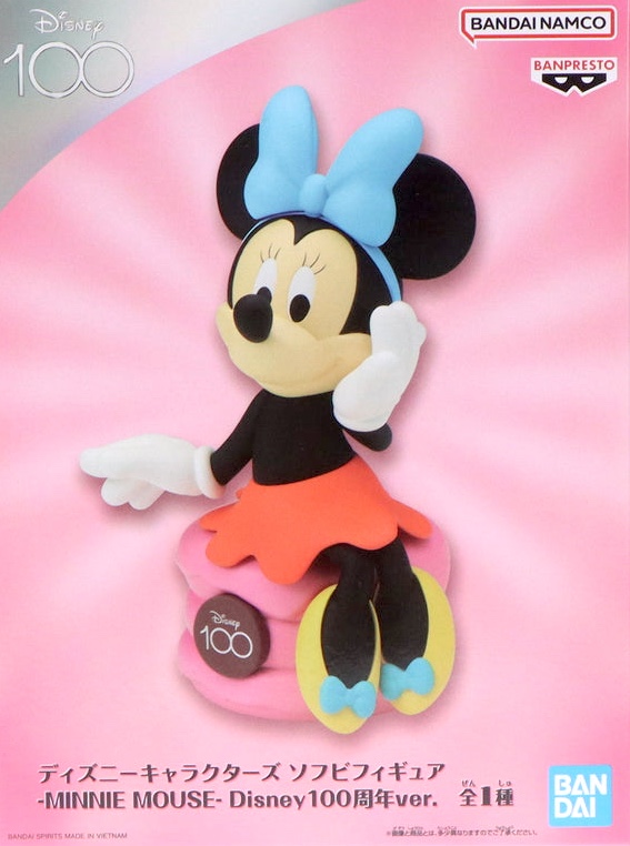 Minnie Mouse 100th ของแท้ JP - Sofvifigure Banpresto [โมเดล Disney]