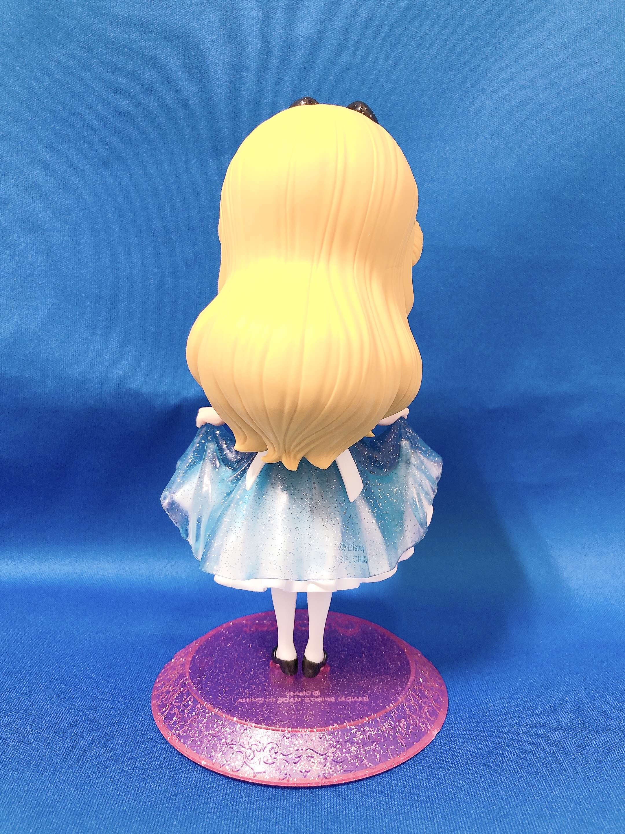 Alice - Glitter Line ของแท้ JP - Q Posket Banpresto [โมเดล Disney]