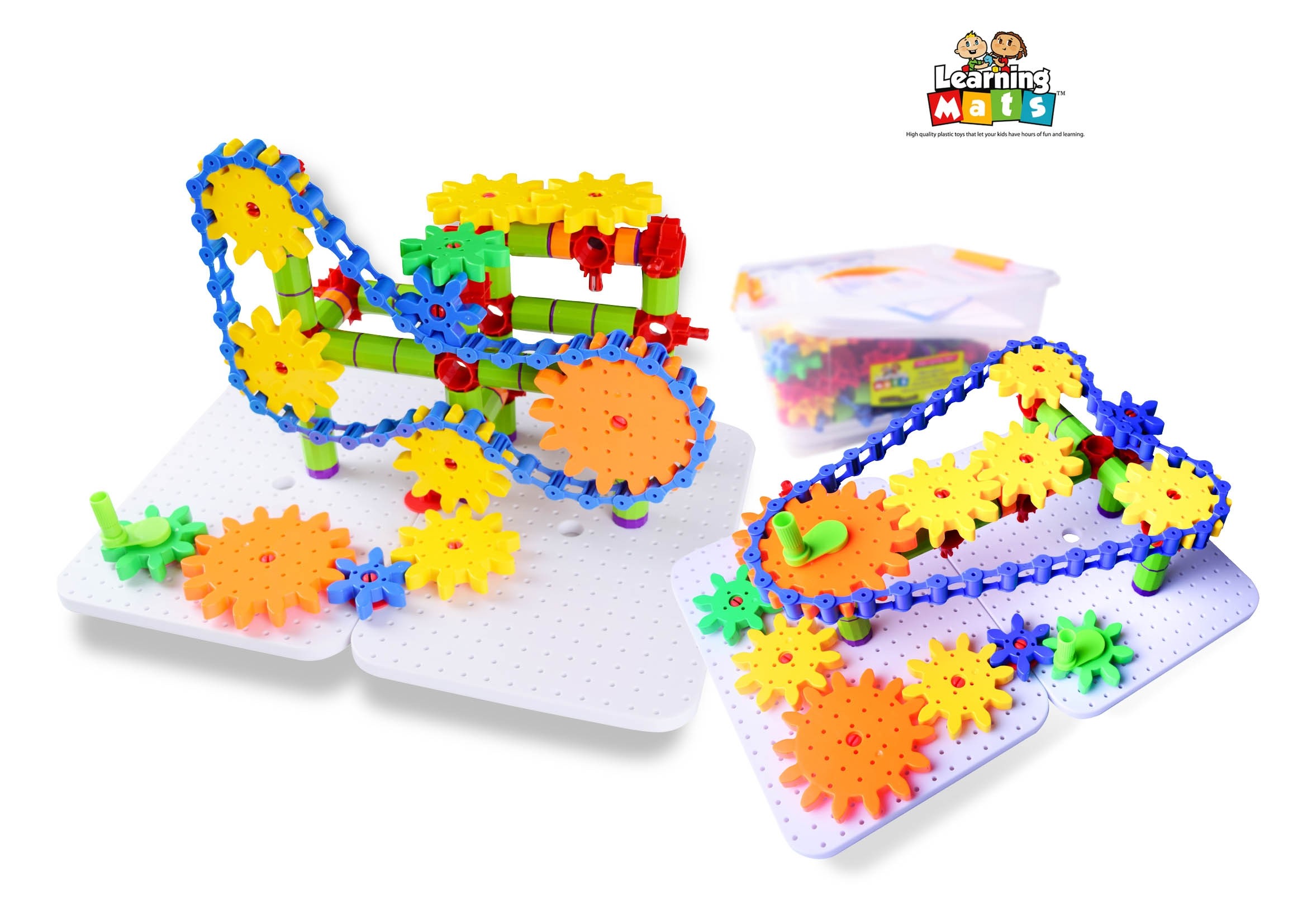 โซ่และฟันเฟืองแสนสนุก ตัวต่อ,รูปทรง , ส่งเสริมการเรียนรู้ ,ของเล่นเสริมพัฒนาการ,ของเล่น , สื่อการสอน ,เสริมจินตนาการ