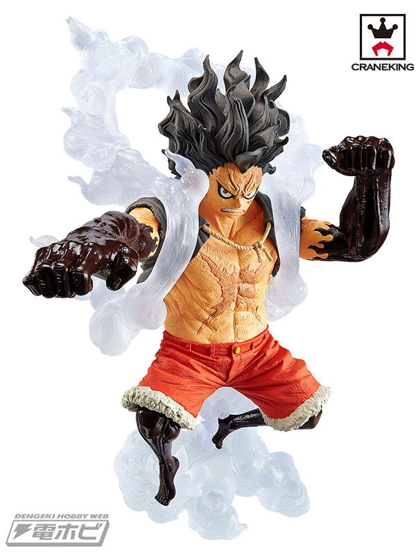 Luffy Gear 4 Snake Man ของแท้ JP แมวทอง - King of Artist Banpresto [โมเดลวันพีช]