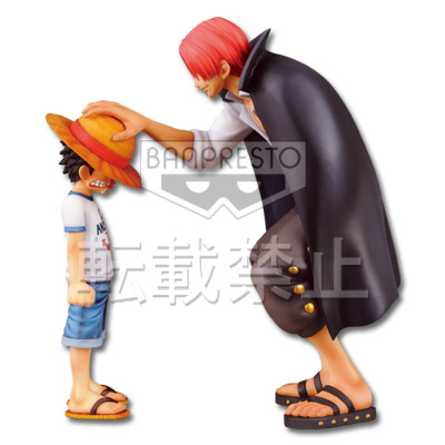 Luffy & Shanks ของแท้ JP แมวทอง - Ichiban Kuji Banpresto [โมเดลวันพีช] (2 ตัว)