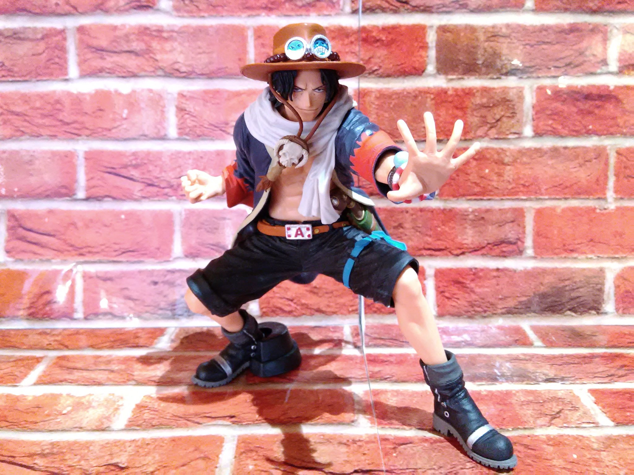 Ace ของแท้ JP แมวทอง - King of Artist Banpresto [โมเดลวันพีช]