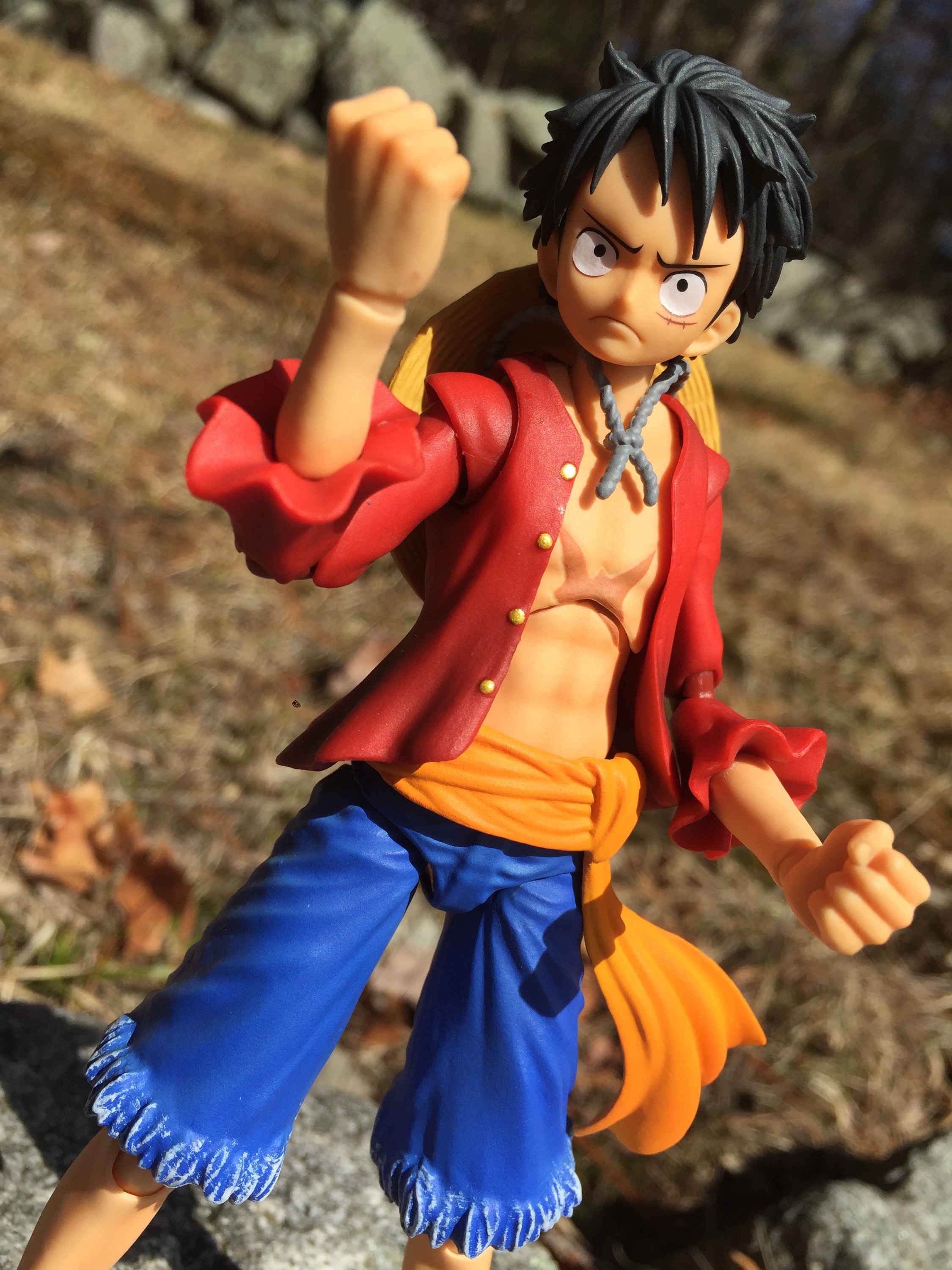 Luffy (ขยับได้) ของแท้ JP แมวทอง - Variable Action Heroes Megahouse [โมเดลวันพีช]