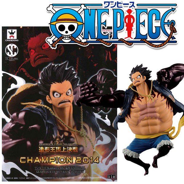 Luffy Gear 4 ของแท้ JP แมวทอง - Scultures Banpresto [โมเดลวันพีช]
