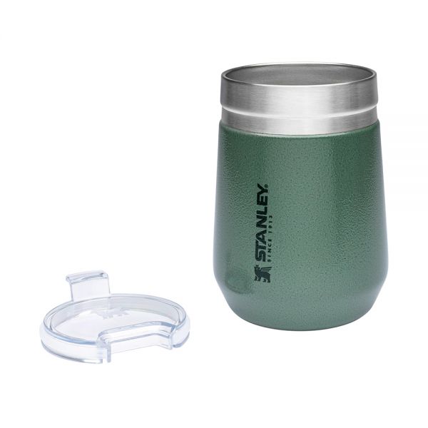 Go Wine Tumbler 10Oz Hammertone Green