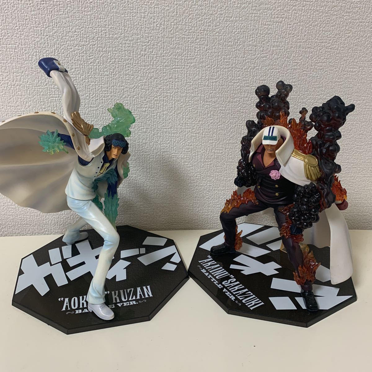Akainu VS Aokiji ของแท้ JP แมวทอง - Figuarts Zero Bandai [โมเดลวันพีช] (2 ตัว)