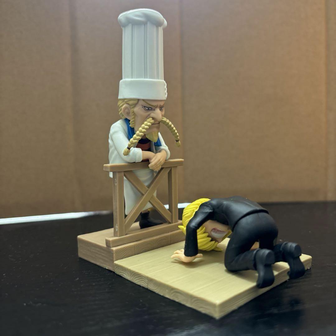 Sanji & Chef ของแท้ JP แมวทอง - WCF Banpresto [โมเดลวันพีช] (2 ตัว)