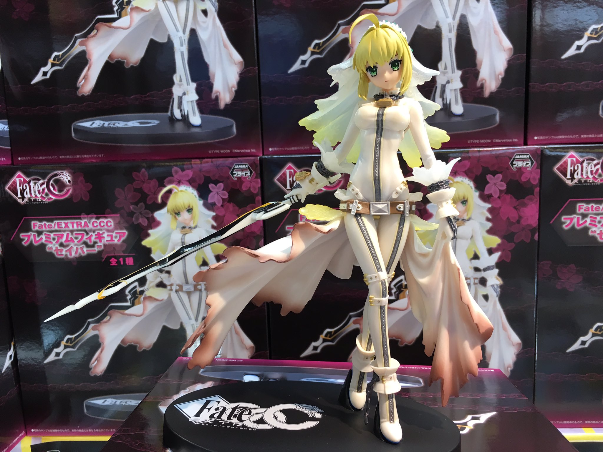Saber ของแท้ JP - FATE/EXTRA CCC Sega [โมเดล Fate Stay Night]