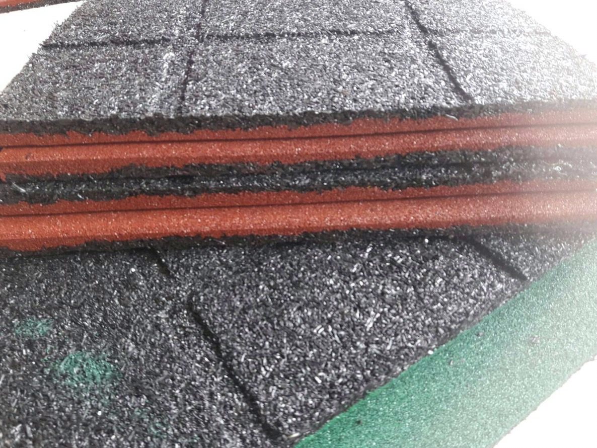 พื้นยางกันกระแทก ปูพื้นกลางแจ้งและในร่ม , ราคาต่อ 1 แผ่น ขนาด50*50*2.5ซม. แผ่นยางสังเคราะห์ EPDM -SBR, สนามเด็กเล่น สนามกีฬา พร้อมส่ง ราคาโรงงาน