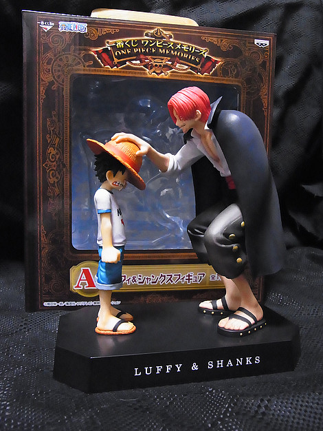 Luffy & Shanks ของแท้ JP แมวทอง - Ichiban Kuji Banpresto [โมเดลวันพีช] (2 ตัว)
