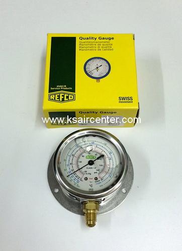 (ยกเลิก-แทนด้วย 001173) หัวเกจชาร์จน้ำยา REFCO แบบบรรจุน้ำมัน หัวเกจชาร์จน้ำยา REFCO แบบบรรจุน้ำมัน
