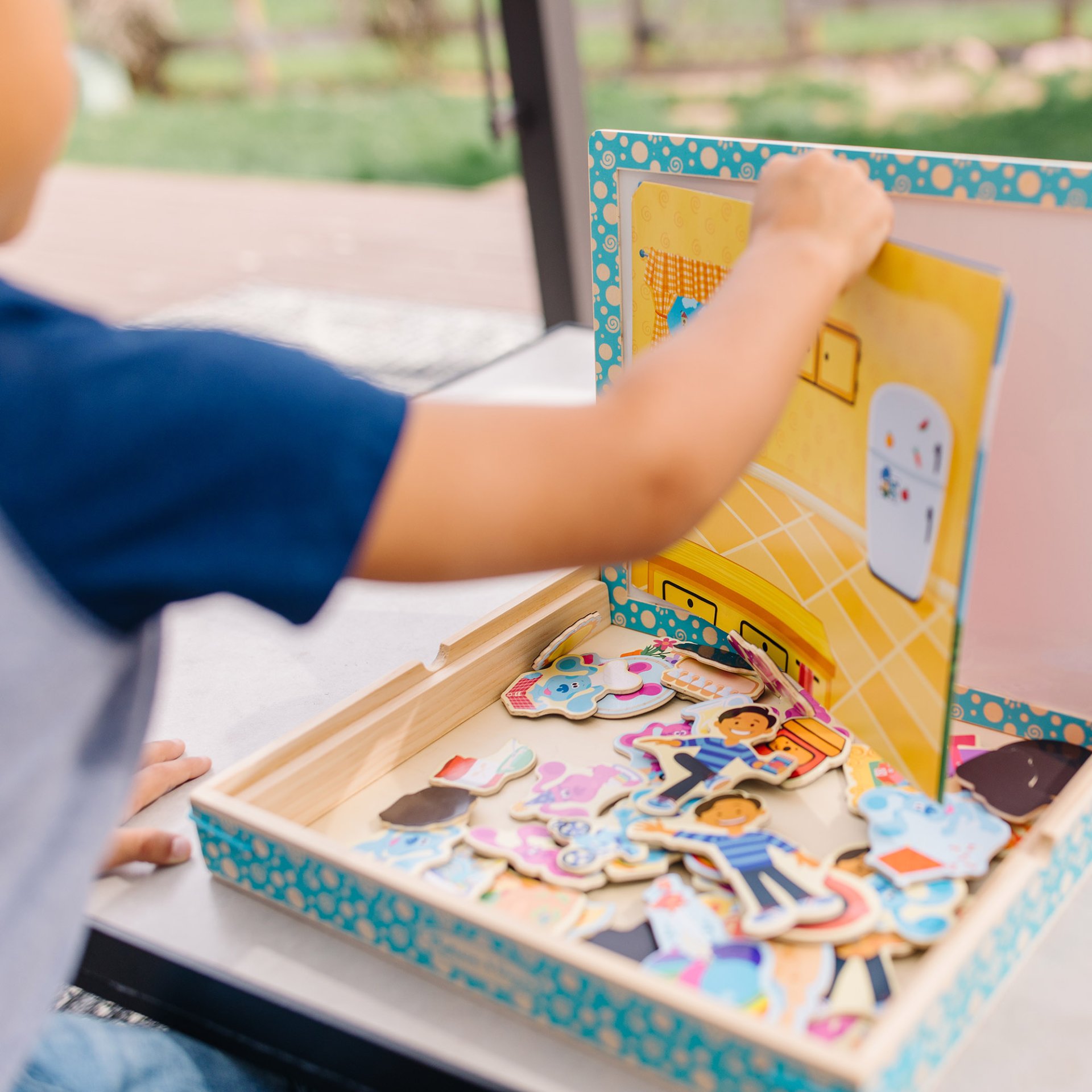 แม่เหล็กแมชชิ่งสร้างเรื่อง กระดานแม่เหล็ก ของเล่นไม้ ของเล่นเสริมพัฒนาการเด็ก เสริมทักษะการเรียนรู้ สื่อการสอนอนุบาล พร้อมส่ง