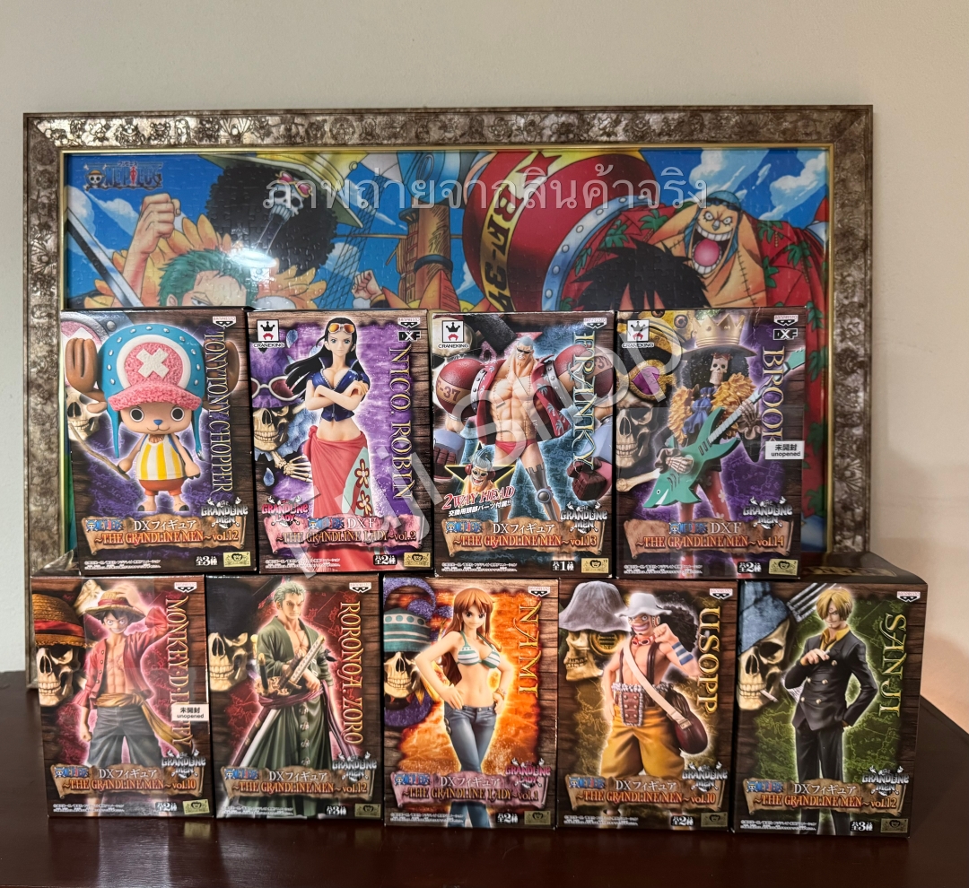 Straw Hat Pirates New World Set ของแท้ JP แมวทอง - Grandline Men / Lady Banpresto [โมเดลวันพีช] (9 ตัว)