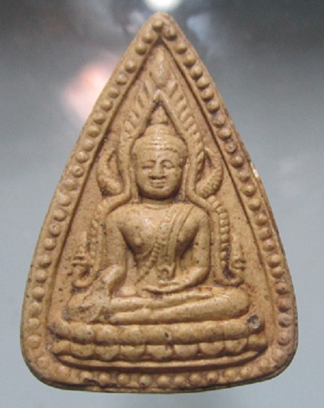 พระเนื้อผง พระพุทธชินราช เม็ดข้าง หลังเรียบ ไม่ทราบที่