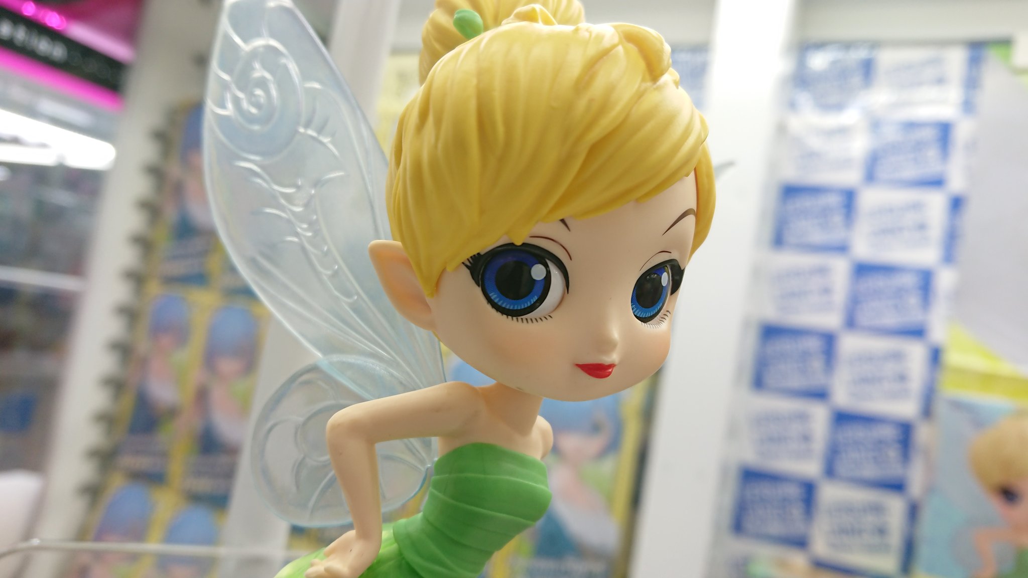Tinker Bell Leaf Drees - Pastel Color ของแท้ JP - Q Posket Banpresto [โมเดล Disney]