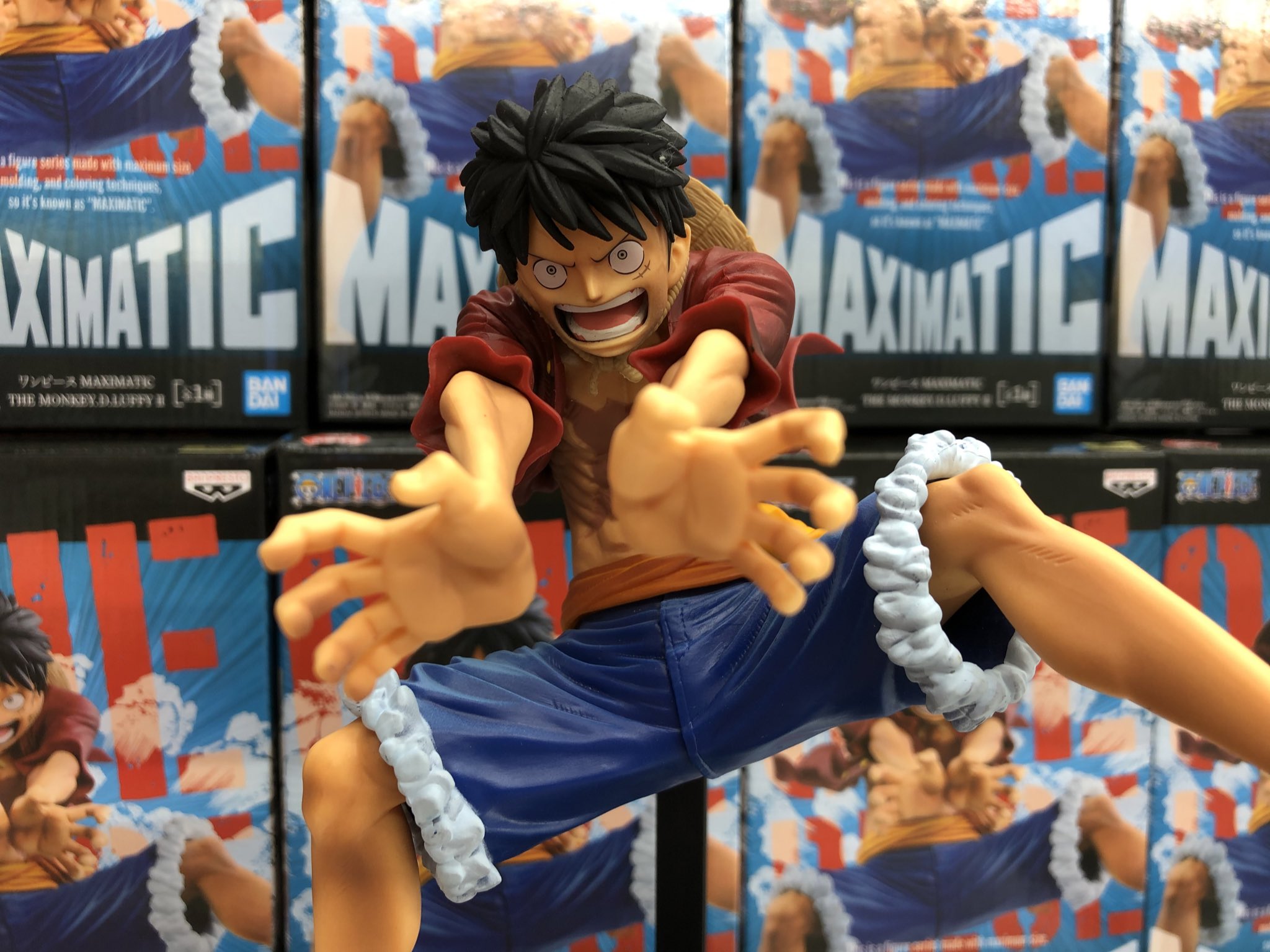 Luffy ของแท้ JP แมวทอง - Maximatic Banpresto [โมเดลวันพีช]