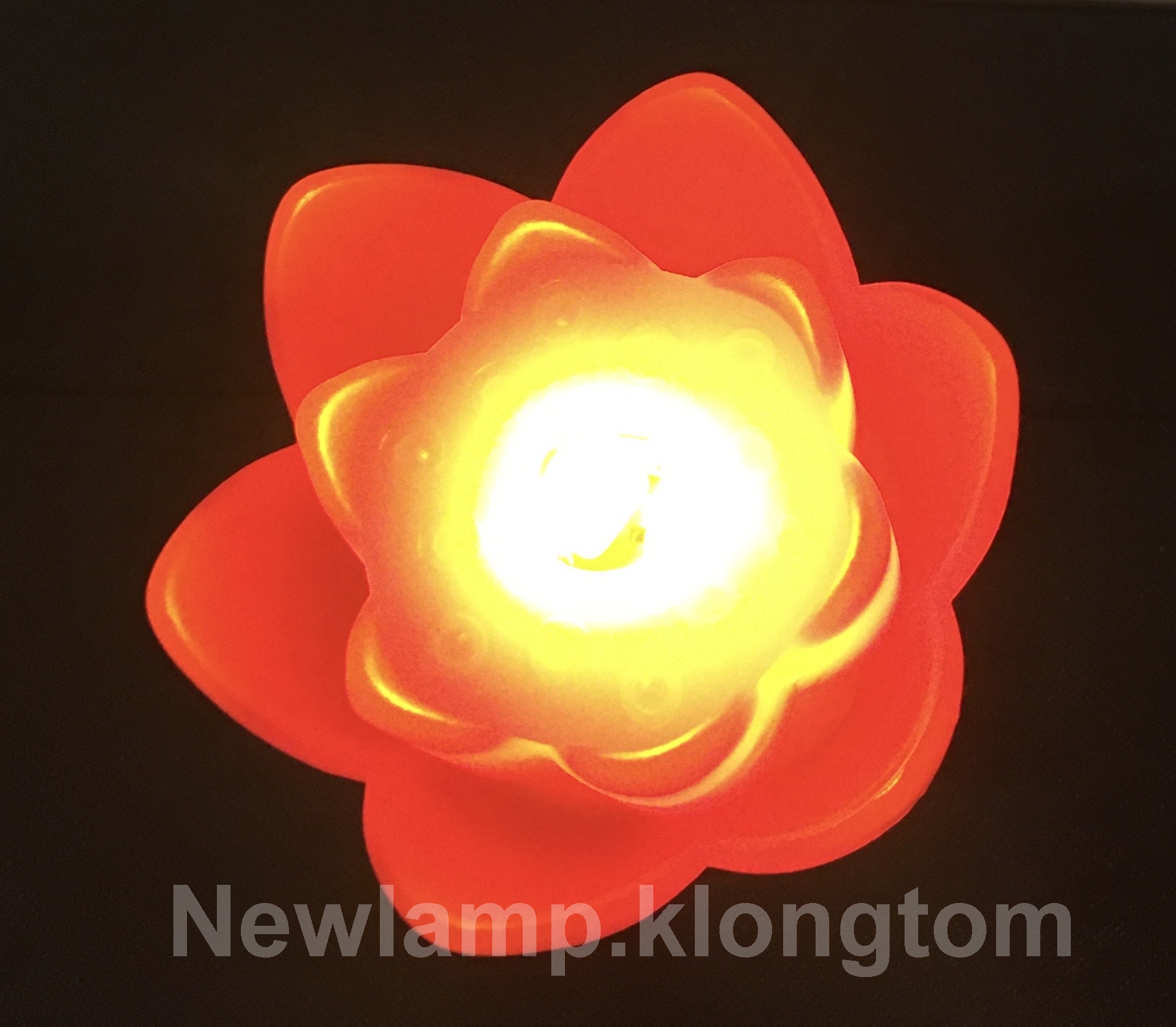 เชิงเทียน LED รูปดอกบัว LED ใส่ถ่าน 3A