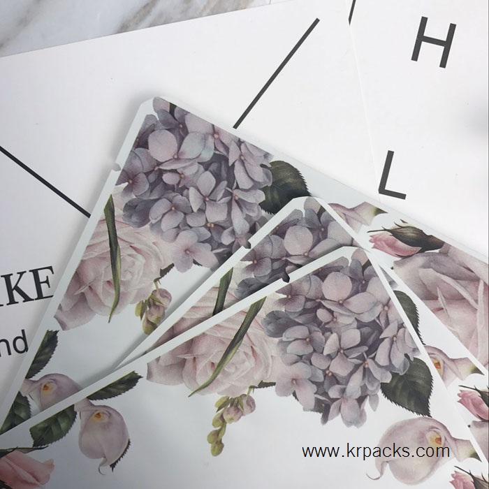 ถุงซีล 3 ด้าน ฟอยล์สีพิมพ์ลายดอกไม้