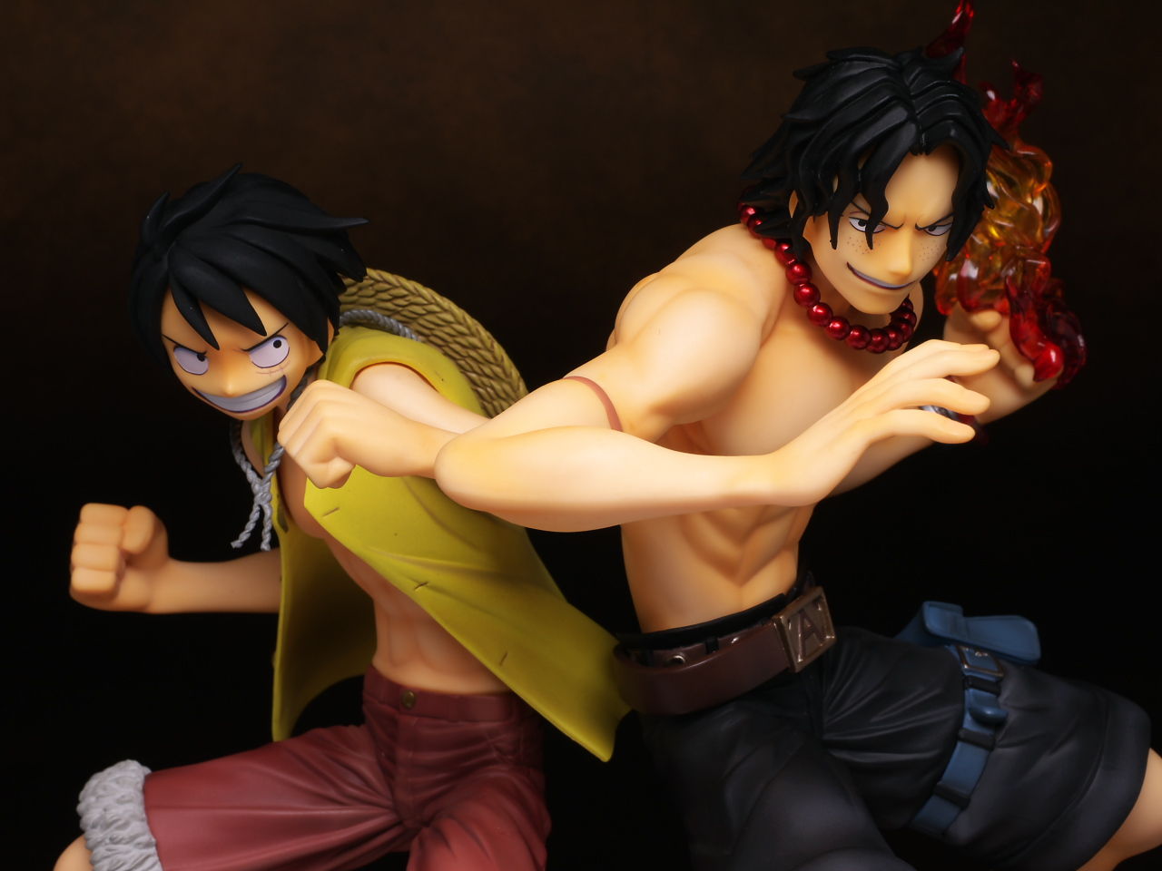 Brother Set ของแท้ JP แมวทอง - POP Deluxe Megahouse [โมเดลวันพีช] (2 ตัว)