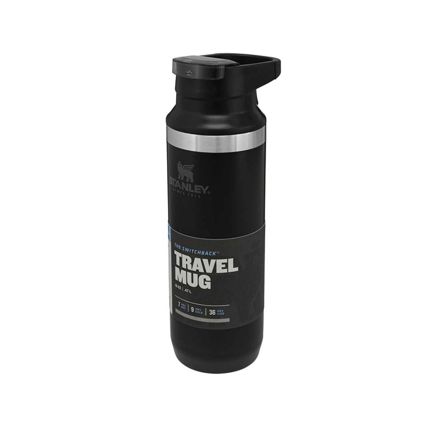 Adventure Switchback Travel Mug 16OZ Matte Black