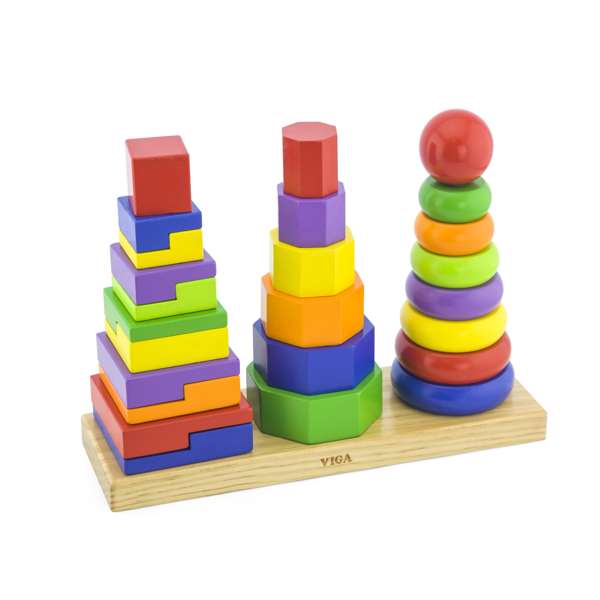 ชุดบล็อกไม้เรขาคณิตหรรษา สื่อการสอนอนุบาล,ปฐมวัย,ของเล่นเสริมพัฒนาการ, ของเล่นเสริมทักษะ