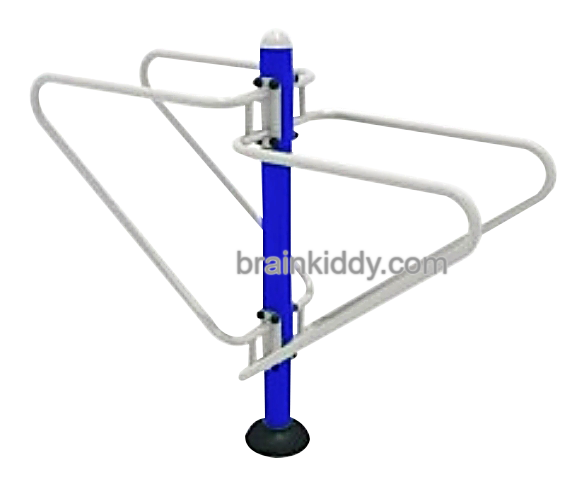 เครื่องออกกำลังกาย กลางแจ้ง ชุดอุปกรณ์ บริหารแขน หัวไหล่ แบบบาร์โหน ยกตัว ลานกีฬา อเนกประสงค์ สนามกีฬา ขนาด 60 x 180 x 160 ซม.