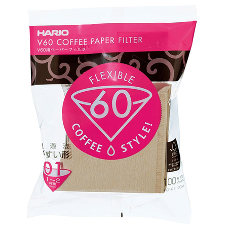 Hario v60 Paper Filter 01 M(100pcs) - VCF-01-100M