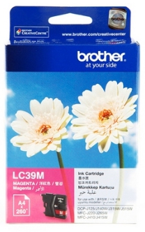 ตลับหมึกอิ้งค์เจ็ท [Brother] LC-39M สีชมพู