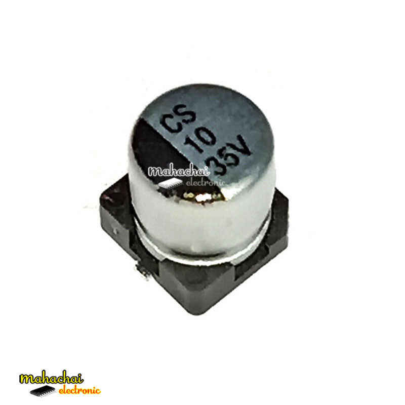 35V10UF SMD ตัวเก็บประจุอลูมิเนียมอิเล็กโทรลีติค CK 35V10UF 5 * 5.4 มิลลิเมตร ตัวเก็บประจุไฟฟ้า