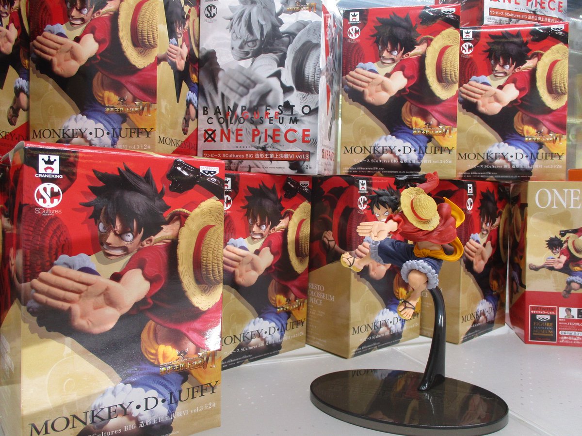 Luffy ของแท้ JP แมวทอง - Scultures Banpresto [โมเดลวันพีช]